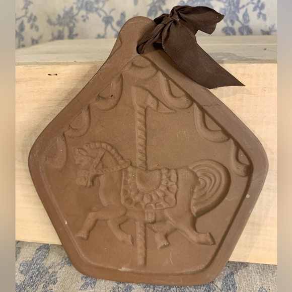 VTG Hartstone USA © Set of 3 Cookie or Craft Molds Goat Tiger Horse Carousel - Picture 4 of 9